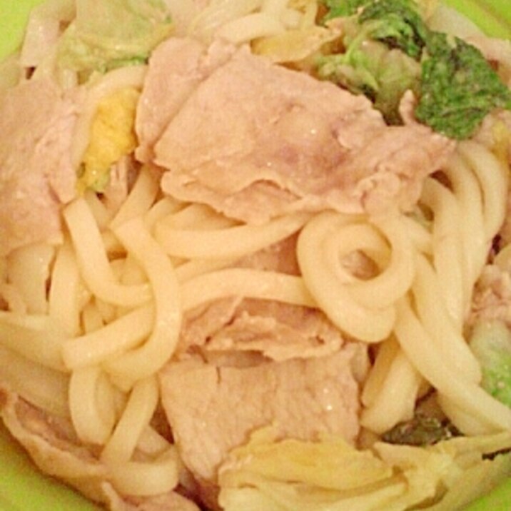 男の自炊料理。サラダうどんってこんな感じかな？えへ